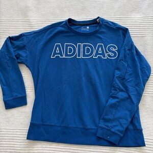 Adidas Women's Long Sleeve Tee in Blue